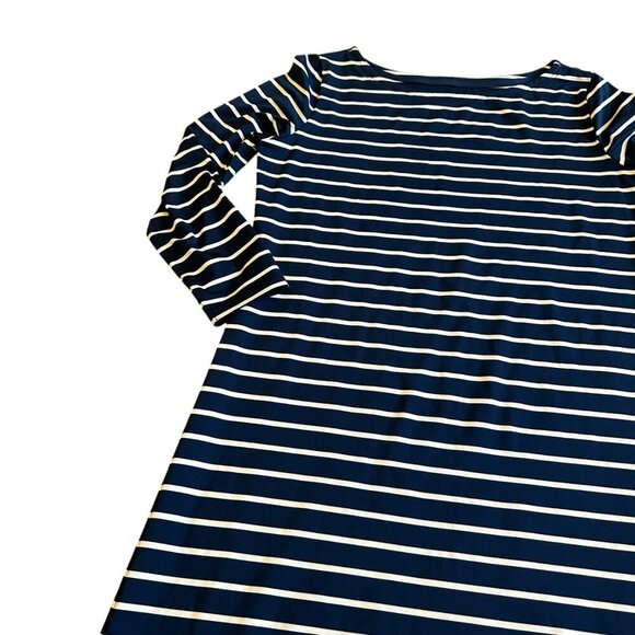 Vineyard Vines Sankaty Navy White Stripe Maxi Dress Stretch Size Small Women's - Picture 4 of 11